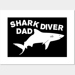 Shark diver dad Posters and Art